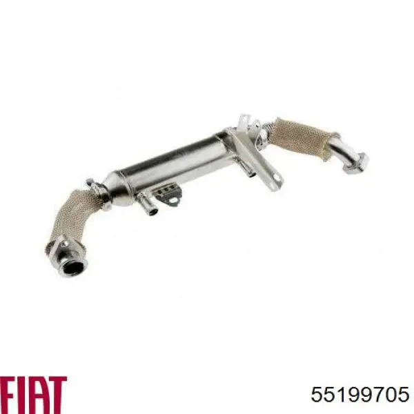 Radiador do sistema EGR de recirculação dos gases de escape Fiat/Alfa/Lancia 55199705 preço, a partir de 184,55 USD