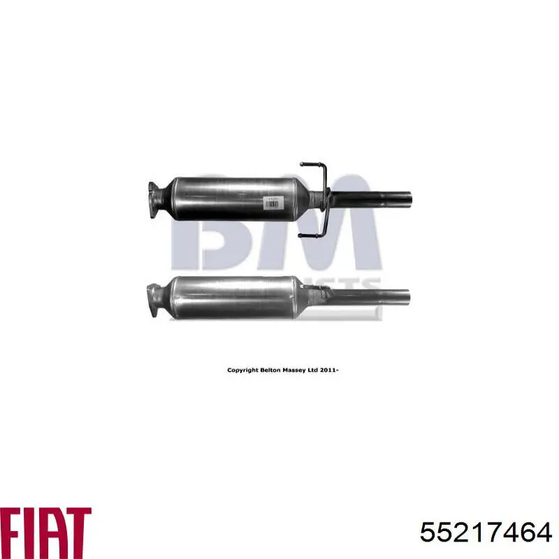 Filtro de partículas do sistema dos gases de escape Fiat/Alfa/Lancia 55234961 preço, a partir de 574,62 USD