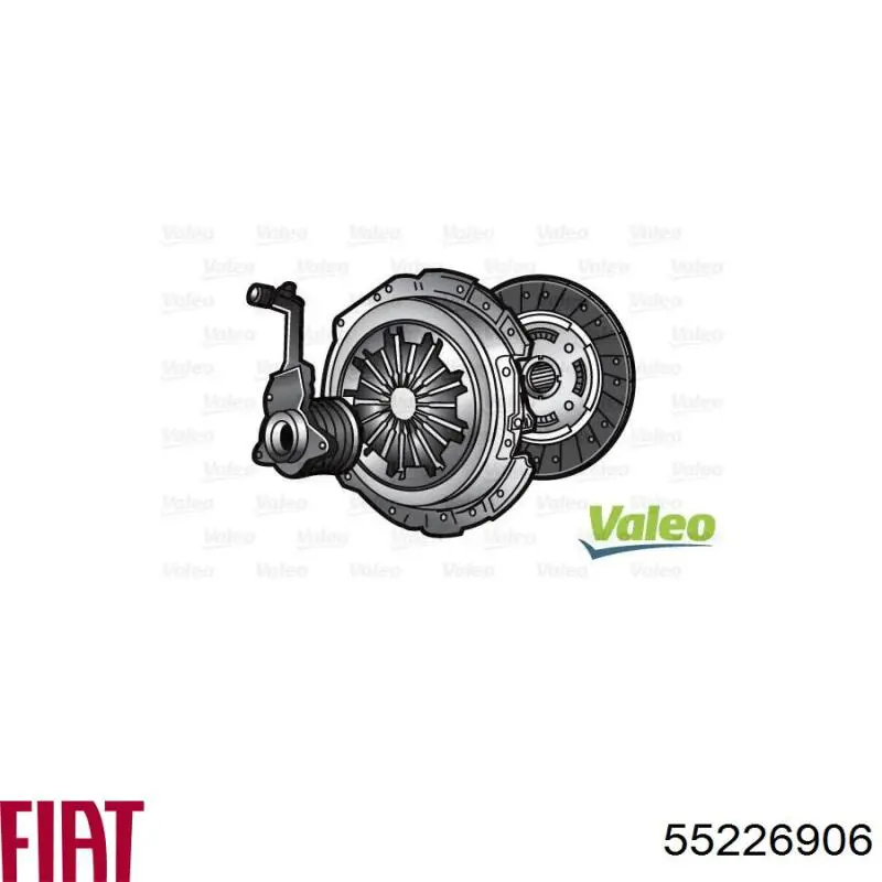 Compre 55226906 Fiat/Alfa/Lancia Kit de embraiagem (3 peças)