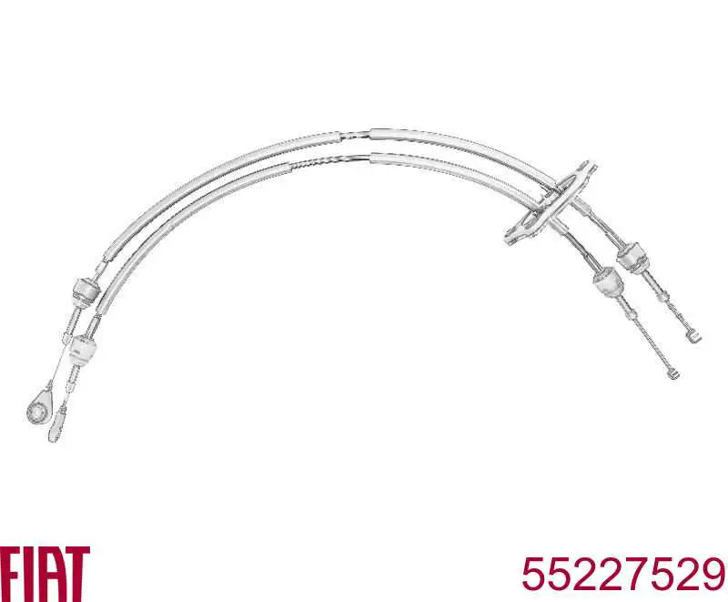 55247553 Fiat/Alfa/Lancia Cabo de mudança duplo