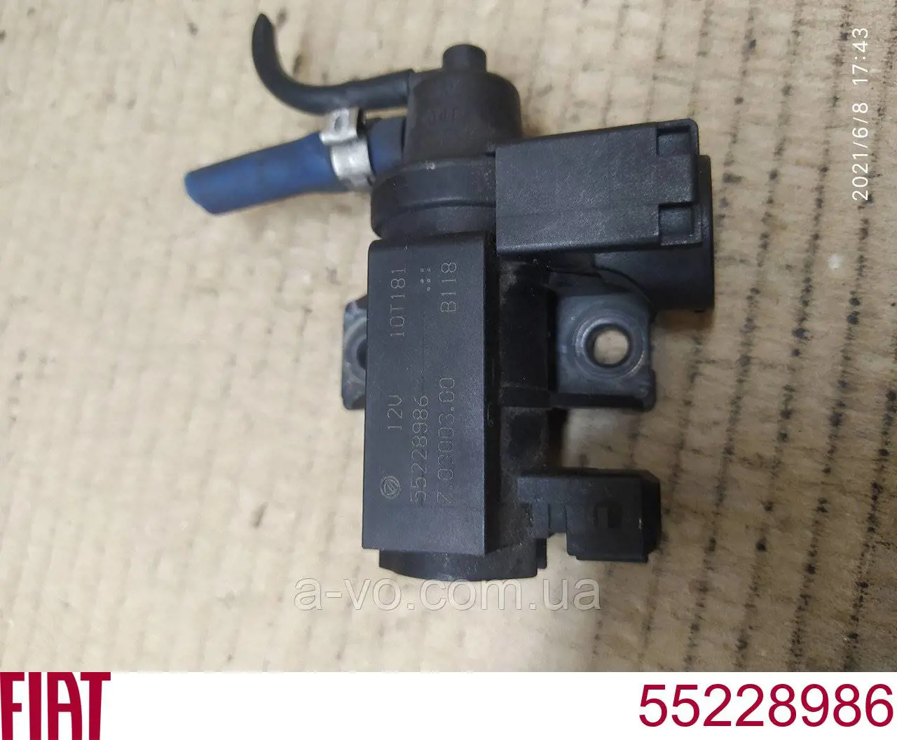 Convertidor de pressão (solenoide) de supercompressão Fiat/Alfa/Lancia 55228986 preço, a partir de 37,52 USD