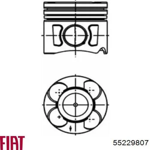 41288600 Kolbenschmidt Pistão do kit para 1 cilindro, STD