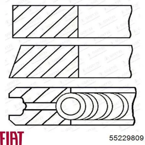 Pistão do kit para 1 cilindro, STD Opel 55229807 preço, a partir de 105,65 USD