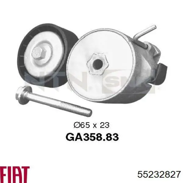 Reguladora de tensão da correia de transmissão Fiat/Alfa/Lancia 55232827 preço, a partir de 32,69 USD