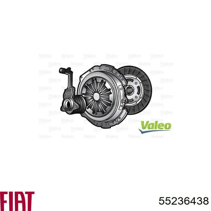 Kit de embraiagem (3 peças) Fiat/Alfa/Lancia 55236438 preço, a partir de 137,32 USD