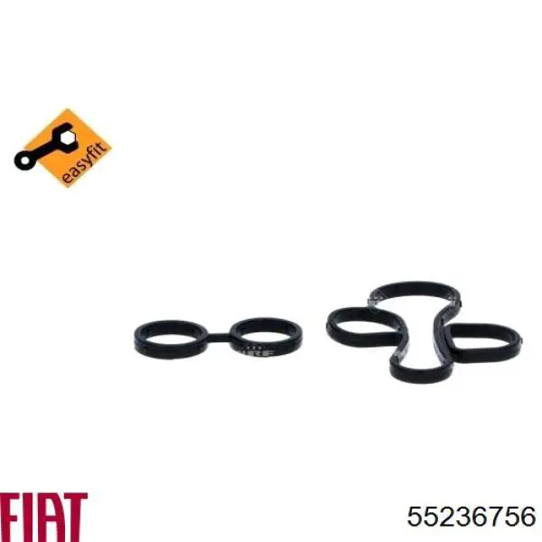 55236756 Fiat/Alfa/Lancia Radiador de óleo (frigorífico), debaixo de filtro