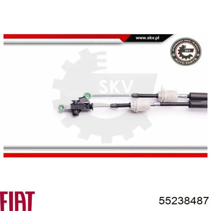 Compre 55238487 Fiat/Alfa/Lancia Cabo de mudança duplo