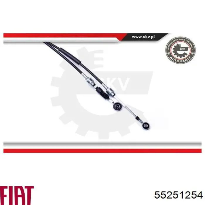 Cabo de mudança duplo Fiat/Alfa/Lancia 55251254 preço, a partir de 107,76 USD