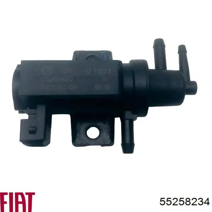 Convertidor de pressão (solenoide) de supercompressão 55258234 Fiat/Alfa/Lancia