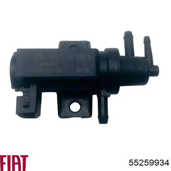 Convertidor de pressão (solenoide) de supercompressão 55259934 Fiat/Alfa/Lancia