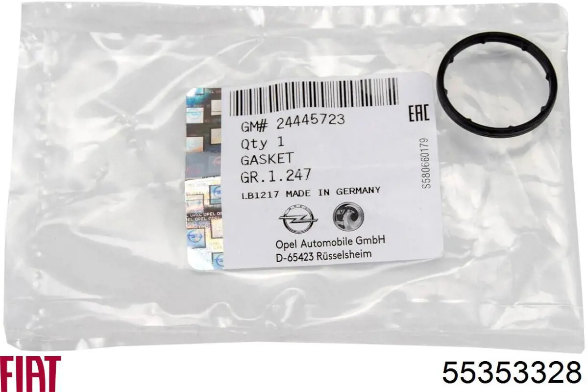 55353328 Fiat/Alfa/Lancia Vedante de adaptador do filtro de óleo