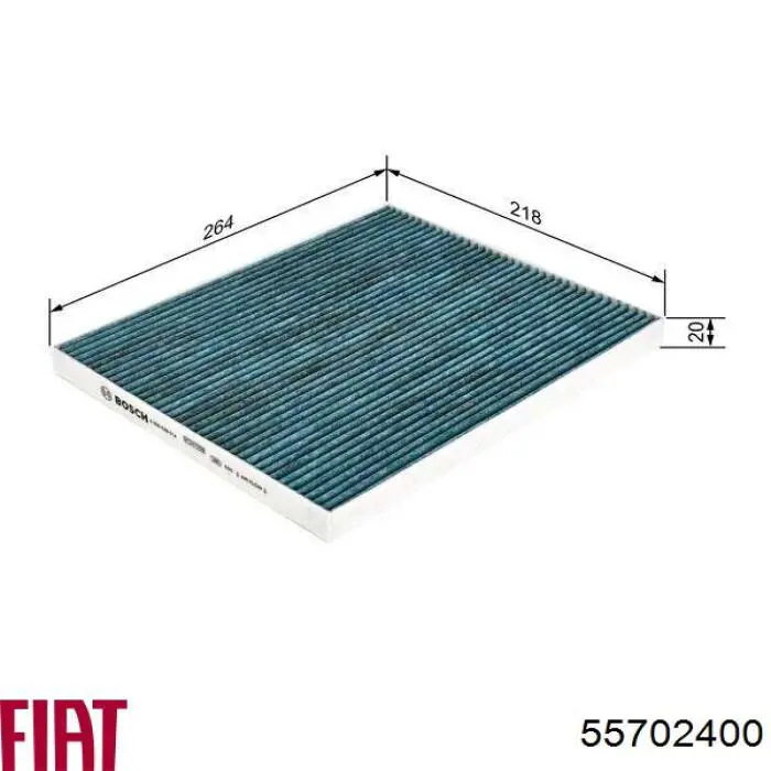 Tampa de filtro de salão Fiat/Alfa/Lancia 55702400 preço, a partir de 44,16 USD