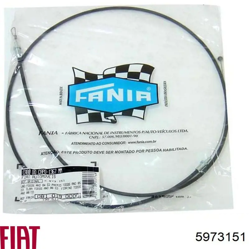 Compre Cabo de abertura da capota Fiat Fiorino 