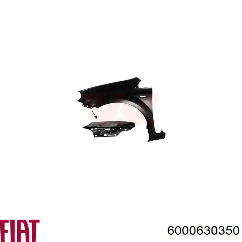 Pára-lama dianteiro esquerdo Fiat/Alfa/Lancia 6000630350 preço, a partir de 114,07 USD