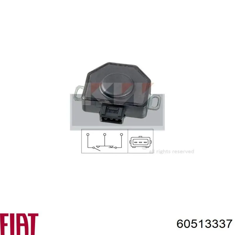 Sensor de posição da válvula de borboleta (potenciômetro) Ford Escort IV GAF, AWF, ABFT