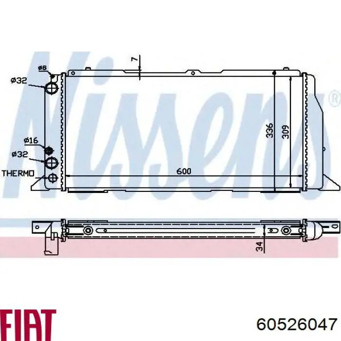 811389 VALEO Radiador de esfriamento de motor