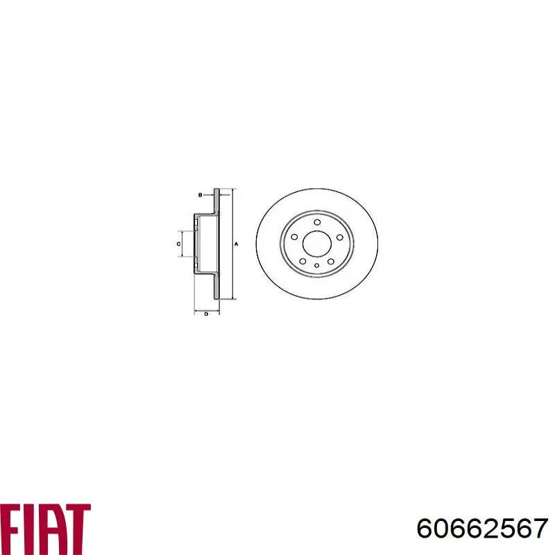 60662567 Fiat/Alfa/Lancia Bucha de estabilizador dianteiro