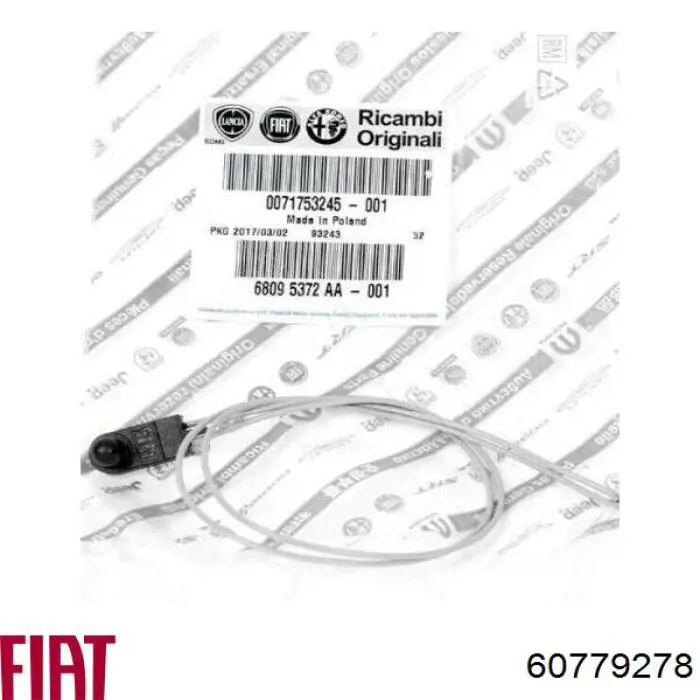 60779278 Fiat/Alfa/Lancia Sensor de temperatura do meio ambiente