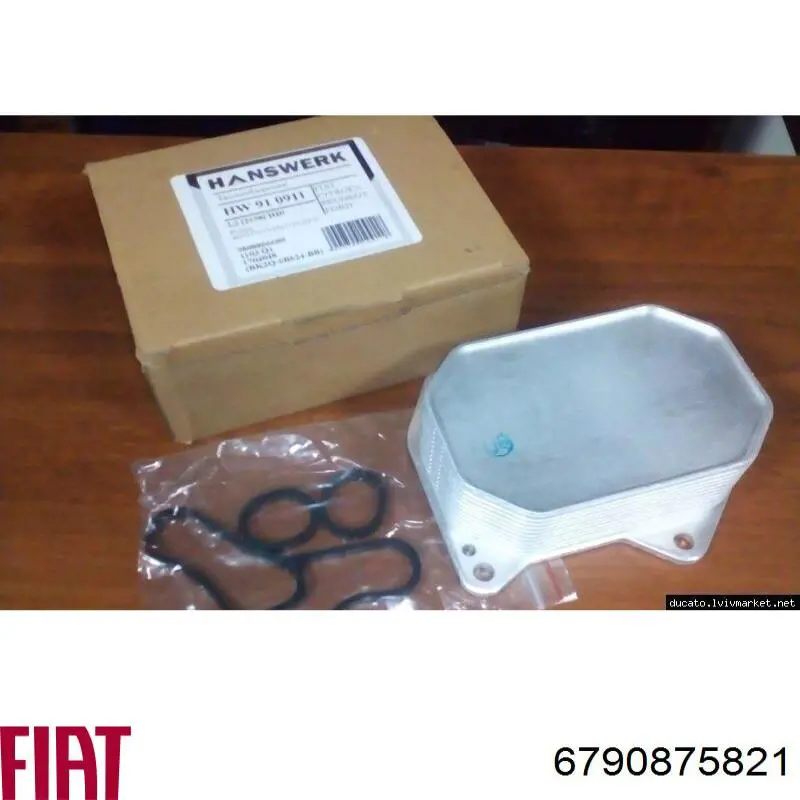 Radiador de óleo (frigorífico), debaixo de filtro 6790875821 Fiat/Alfa/Lancia