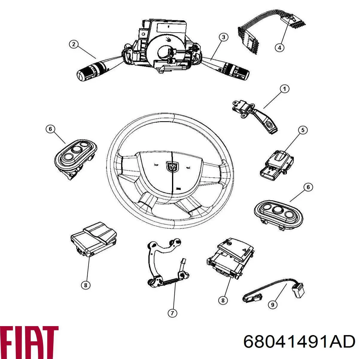 Compre K68041491AD Fiat/Alfa/Lancia 
