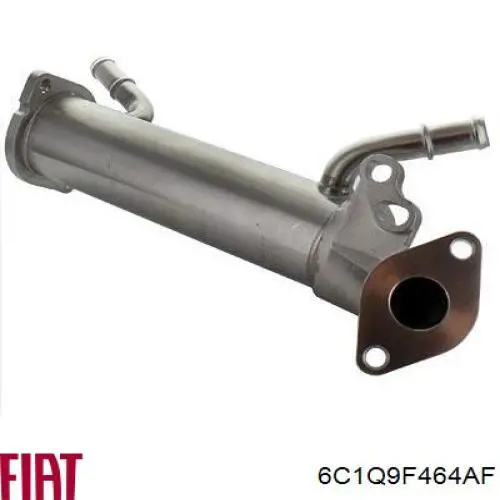 6C1Q9F464AF Fiat/Alfa/Lancia Radiador do sistema EGR de recirculação dos gases de escape