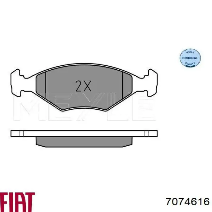 7074616 Fiat/Alfa/Lancia Guia de suporte dianteiro