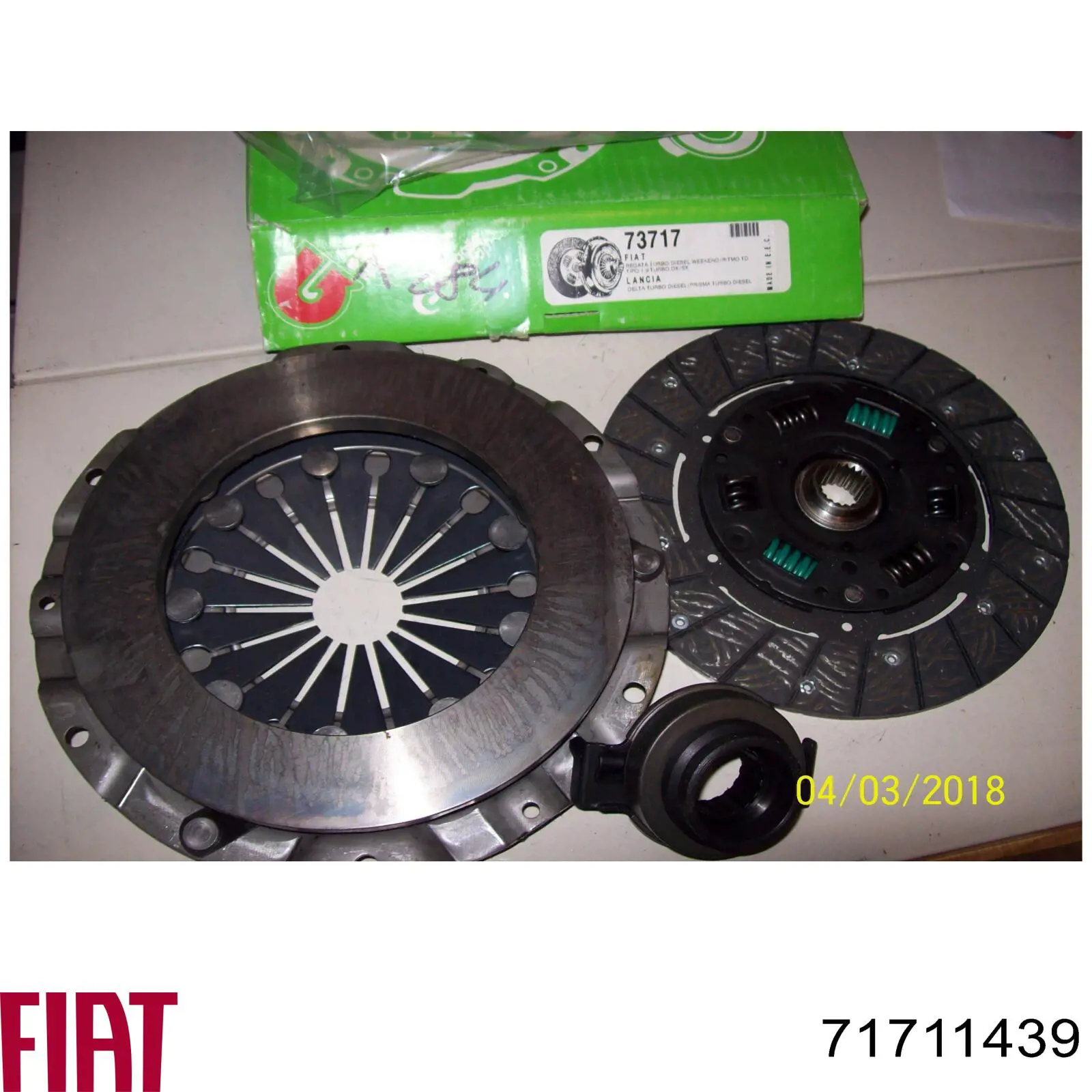 Kit de embraiagem (3 peças) 71711439 Fiat/Alfa/Lancia