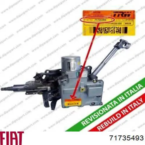 Compre 00051723100 Fiat/Alfa/Lancia Coluna da direção