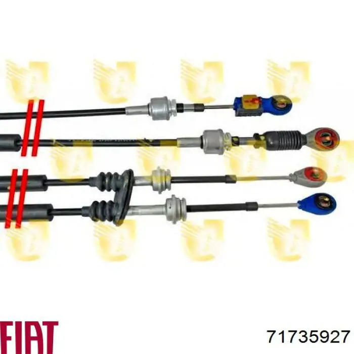 71735927 Fiat/Alfa/Lancia Cabo de mudança duplo