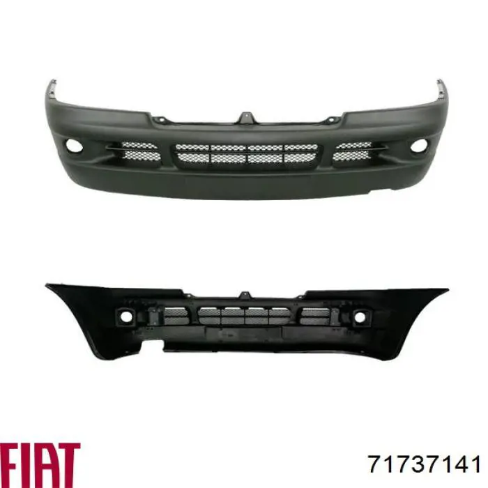 Pára-choque dianteiro 71737141 Fiat/Alfa/Lancia