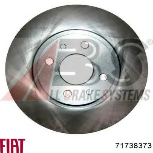 71738373 Fiat/Alfa/Lancia Disco do freio dianteiro