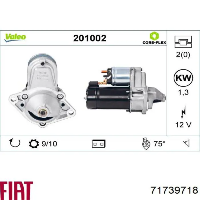 Compre 71739718 Fiat/Alfa/Lancia Motor de arranco