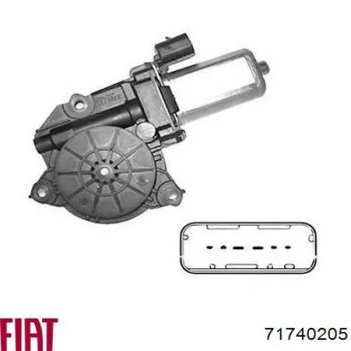 Motor de acionamento de vidro da porta dianteira esquerda Fiat/Alfa/Lancia 71740205 preço, a partir de 32,93 USD