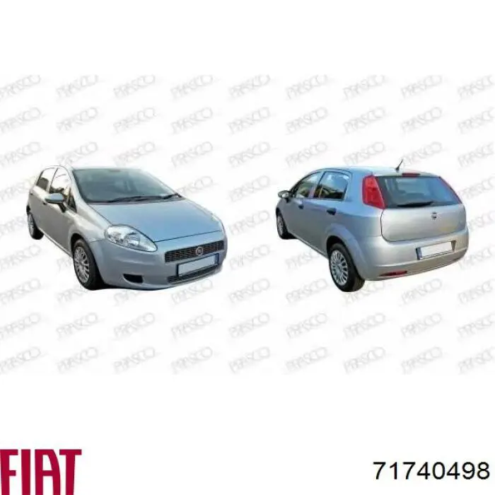 Compre 71740498 Fiat/Alfa/Lancia Elemento espelhado do espelho de retrovisão esquerdo