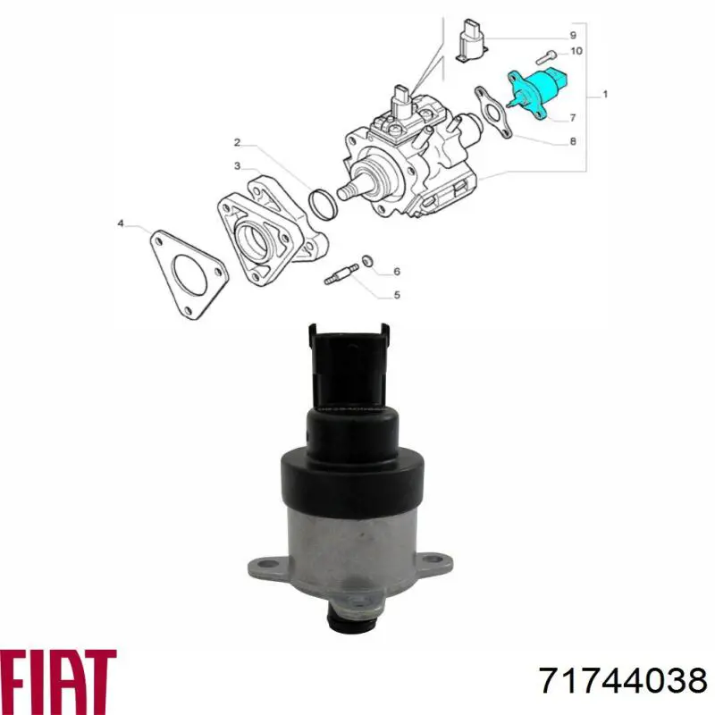 Válvula de regulação de pressão (válvula de redução da Bomba de Combustível de Pressão Alta) Common-Rail-System Iveco 42554784 preço, a partir de 58,33 USD