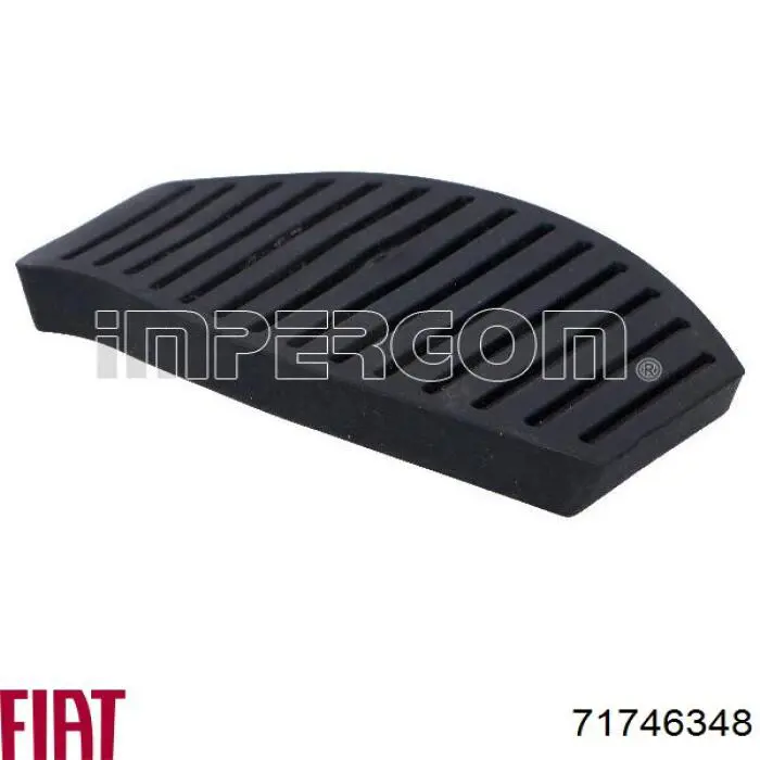71746348 Fiat/Alfa/Lancia Placa sobreposta de pedal de embraiagem
