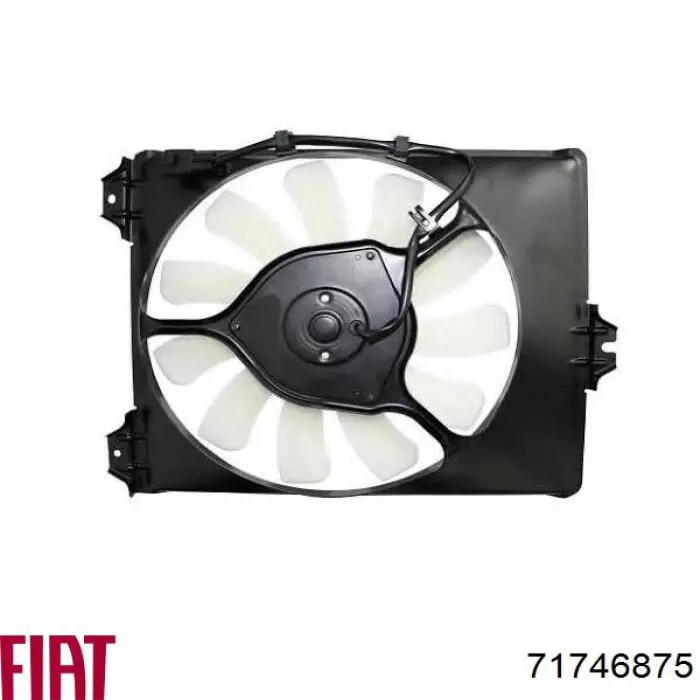 Compre 71746875 Fiat/Alfa/Lancia Difusor do radiador de esfriamento, montado com motor e roda de aletas
