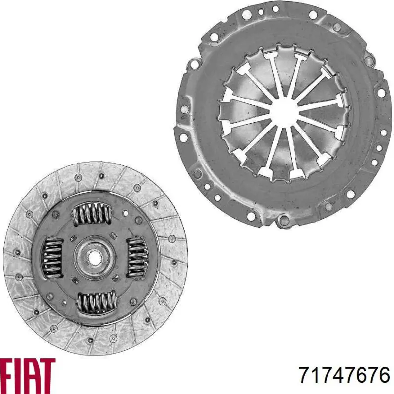 Kit de embraiagem (3 peças) 71790784 Fiat/Alfa/Lancia
