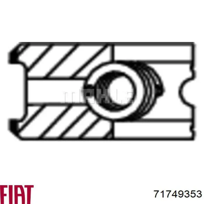 Compre 792071004 SM Anéis do pistão para 1 cilindro, STD.