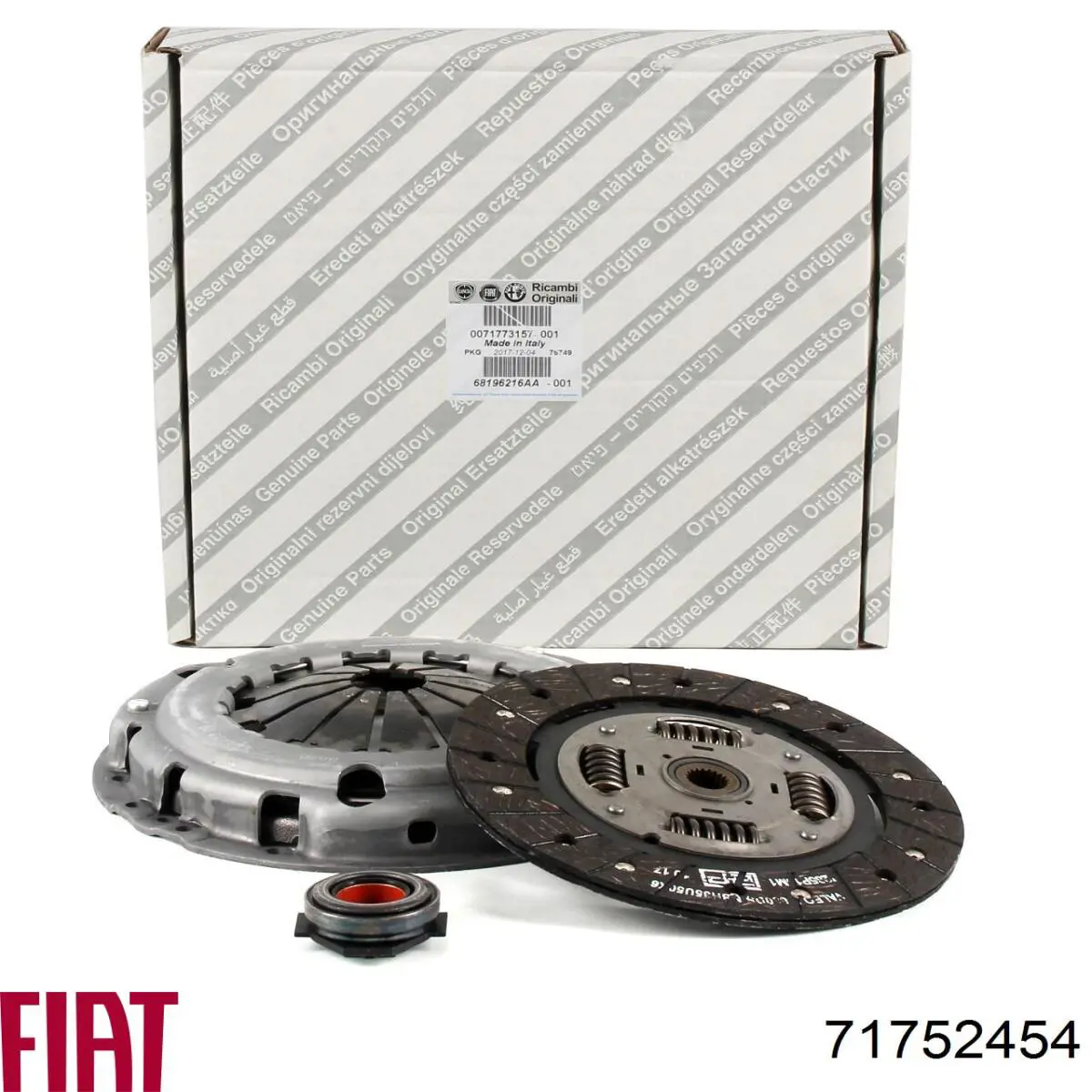 71752454 Fiat/Alfa/Lancia Kit de embraiagem (3 peças)