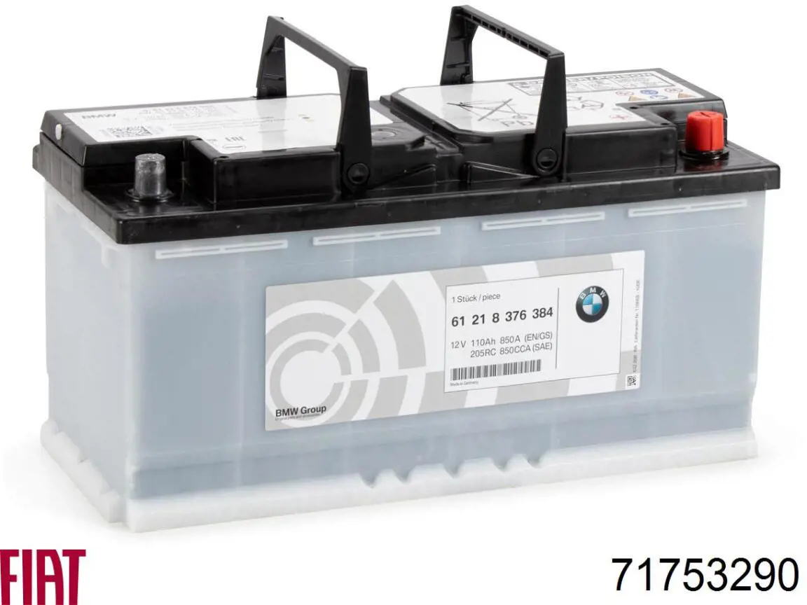 Bateria recarregável (PILHA) 71753290 Fiat/Alfa/Lancia