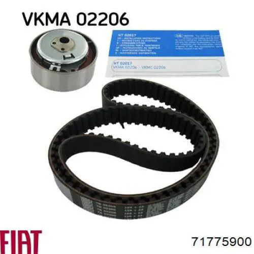 Correia do mecanismo de distribuição de gás, kit Fiat/Alfa/Lancia 71775900 preço, a partir de 71,10 USD