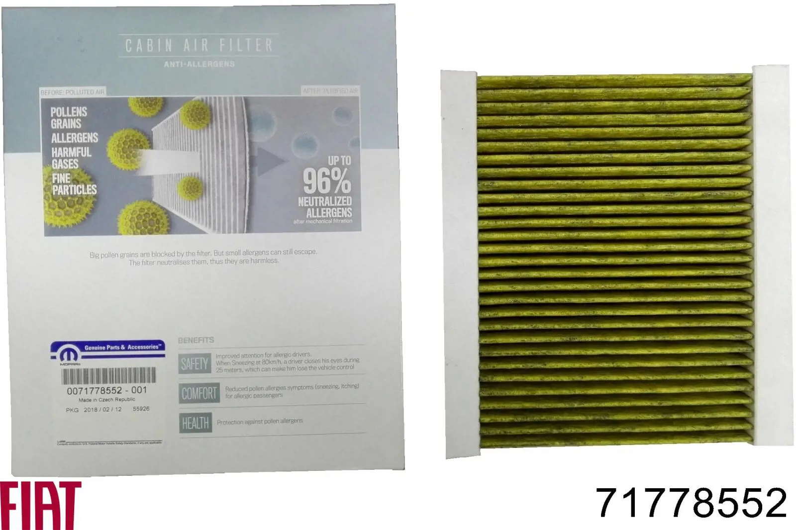 Compre 71778552 Chrysler Filtro de salão