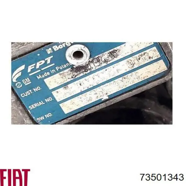 Turbina Fiat/Alfa/Lancia 73501343 preço, a partir de 130,35 USD