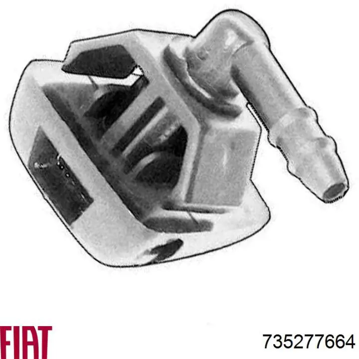 735277664 Fiat/Alfa/Lancia Injetor de fluido para lavador de pára-brisas