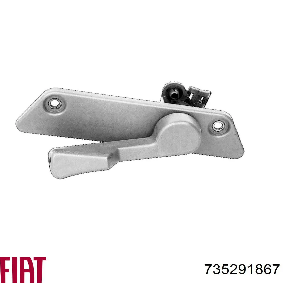 Compre 735291867 Fiat/Alfa/Lancia Maçaneta direita interna da porta traseira (batente)