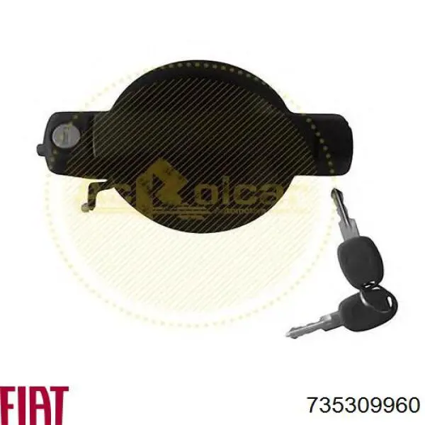 735309960 Fiat/Alfa/Lancia Maçaneta dianteira esquerda externa da porta