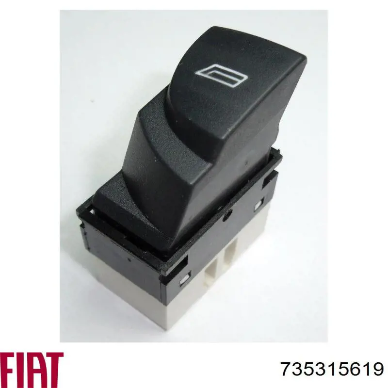 Compre 735335418 Fiat/Alfa/Lancia Unidade de botões dianteira esquerda de controlo de elevador de vidro