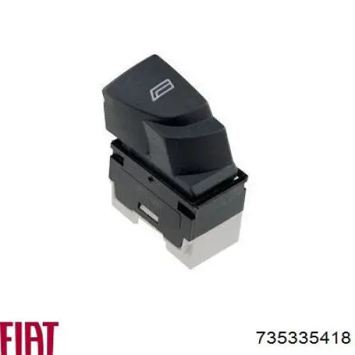 735335418 Fiat/Alfa/Lancia Unidade de botões dianteira esquerda de controlo de elevador de vidro