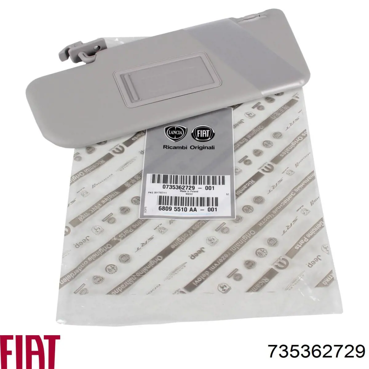 Pala contra o sol Fiat/Alfa/Lancia 735362729 preço, a partir de 44,55 USD
